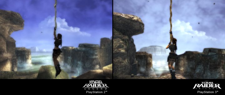 Tomb Raider Trilogy PS2/PS3 - Vergleichs-Screenshot