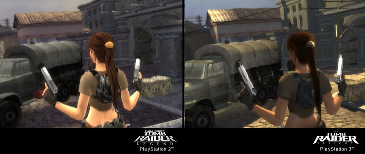 Tomb Raider Trilogy PS2/PS3 - Vergleichs-Screenshot