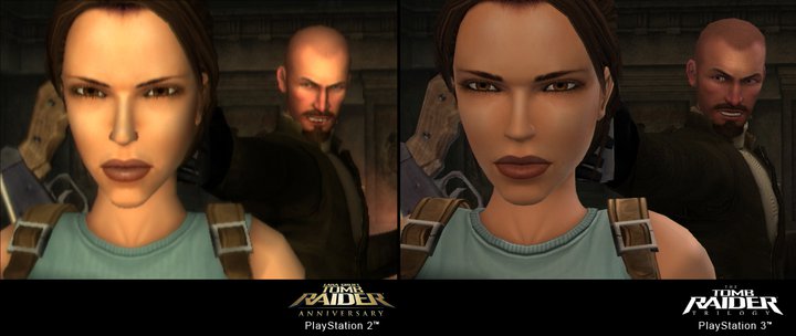 Tomb Raider Trilogy PS2/PS3 - Vergleichs-Screenshot