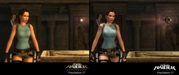 Tomb Raider Trilogy PS2/PS3 - Vergleichs-Screenshot