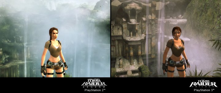 Tomb Raider Trilogy PS2/PS3 - Vergleichs-Screenshot