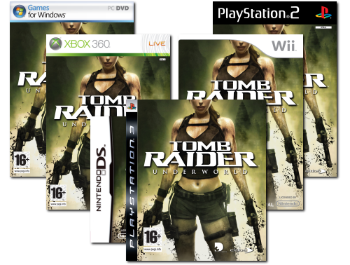 Alle Tomb Raider Underworld Packshots